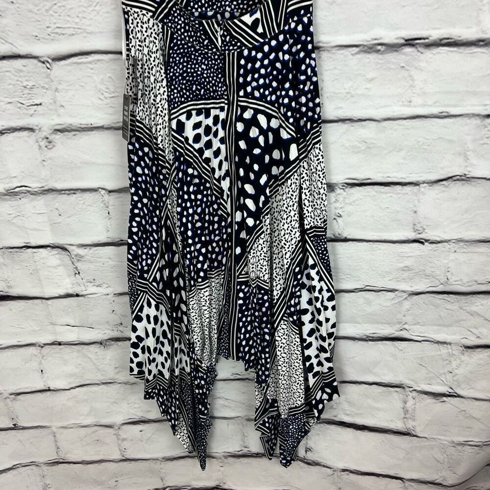 Express Women's Size 2 Black Patchwork Asymmetric… - image 6